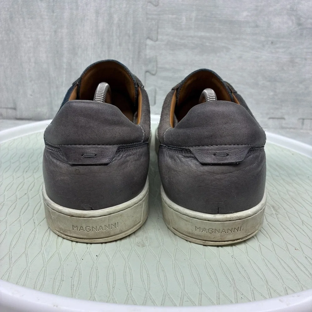 Magnanni Costa Lo Sneakers Mens 11.5 Grey Suede Leather Casual Low Top 24486
